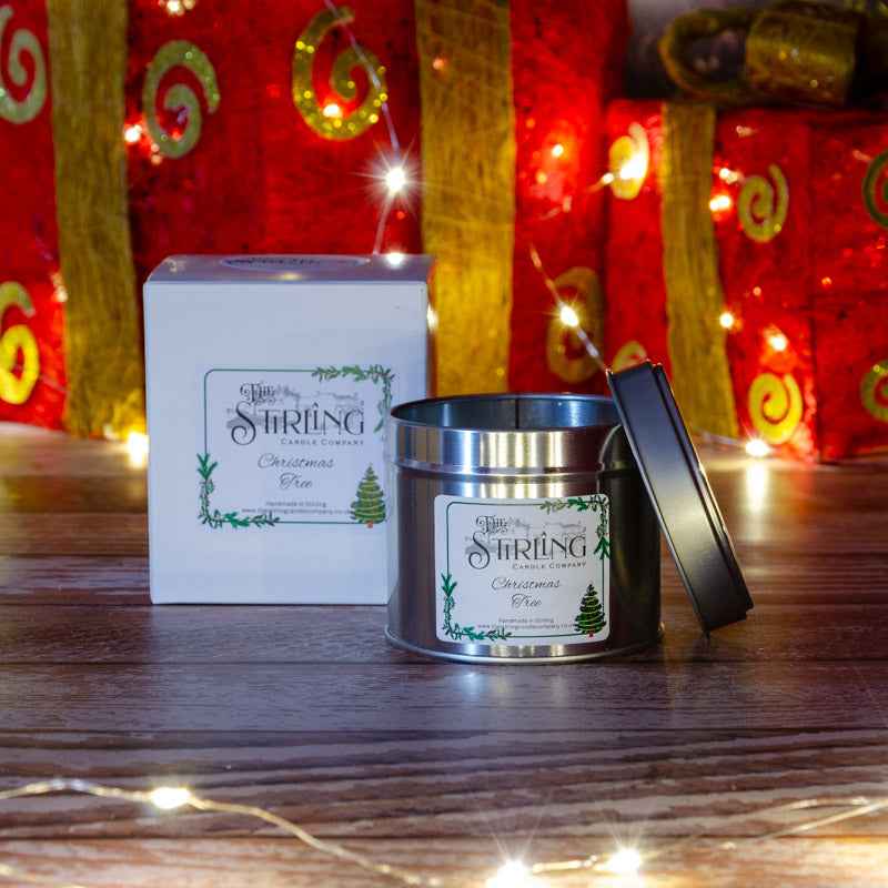 Christmas Tree - Travel Tin Candle - Cotton Wick
