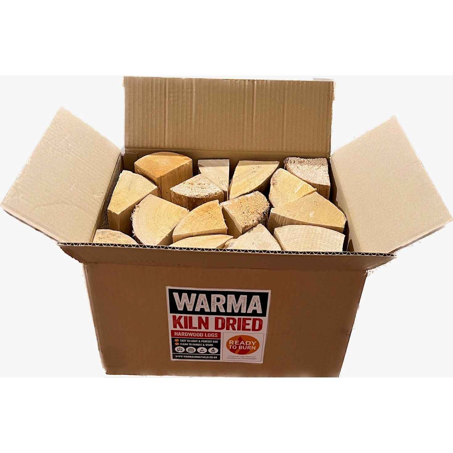 23L Log Box Kiln Dried Hardwood Silver Birch Firewood