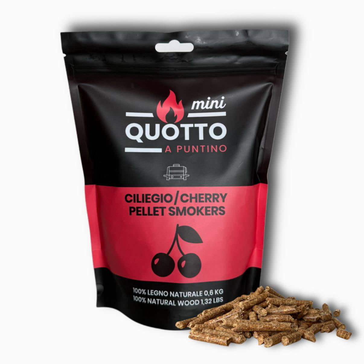 Quotto Wood Pellet Trio – Beech, Oak & Cherry (3 × 0.6 kg)